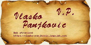 Vlaško Panjković vizit kartica